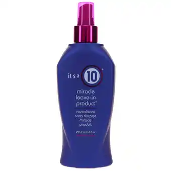 Walmart It's a 10 Miracle Leave-in Product 10 oz offer