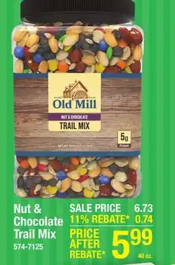 Menards Old Mill Nut & Chocolate Trail Mix - 40 oz offer