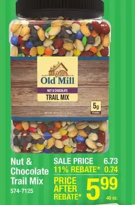 Menards Old Mill Nut & Chocolate Trail Mix - 40 oz offer