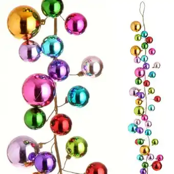 Walmart Raz Imports Merry & Bright Multi-Color Pre-Lit Garland, Plastic, 4 ft offer