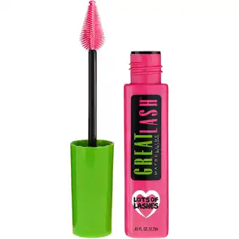 Walmart Maybelline Great Lash Lots Of Lashes Washable Mascara, Blackest Black offer