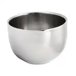 Walmart Bothyi Shaving Bowl Stainless Steel Metal Soap Mug Bowl for Father Husband Birthday Without stand offer