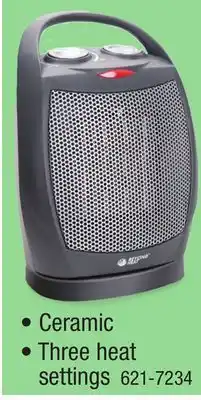 Menards Beyond Heat 1500 Watt Electric Oscillating Ceramic Heater offer