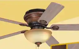 Menards Patriot Lighting Camden II 42 Aged Walnut Indoor LED Ceiling Fan offer