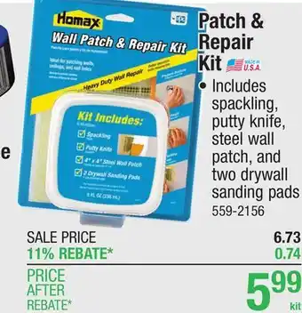 Menards Homax Wall Patch & Repair Kit - 8 oz offer