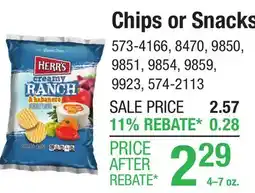 Menards Herr's Fire Roasted Sweet Corn Popcorn - 4 oz offer