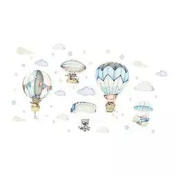 Walmart Esquirla 2xHot Air Balloon Wall Sticker Wallpaper for Living Room Bedroom Sofa Backdrop A offer