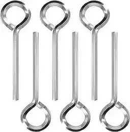 Walmart 6 pcs Standard Hex Key Metal Hex Key Metal Hex Wrench Hex Door Key for Exit Devices offer