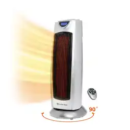 Walmart Comfort Zone Portable 1500W Ceramic Oscillating Digital Tower Space Heater offer