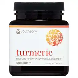 Walmart Youtheory Turmeric Advanced with BioPerine Black Pepper, Vegetarian Tablets, 120ct offer