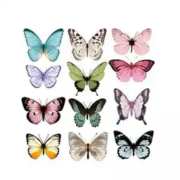 Walmart Fancyes 2x3D Butterfly Wall Stickers DIY Decals for Cake Decors Window Patio Lawn Yard A offer