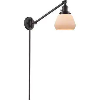 Walmart Innovations Lighting - Fulton-One Light Adjustable Swing Arm Portable Wall offer