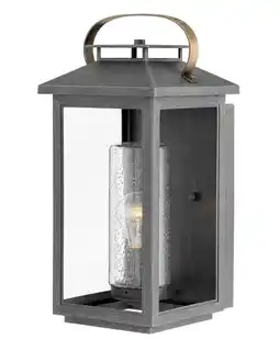 Walmart Hinkley Lighting - Atwater - 1 Light Medium Outdoor Wall Lantern-Ash Bronze offer