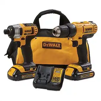 Walmart DEWALT 20V MAX Cordless Drill Combo Kit, 2-Tool (DCK240C2) offer