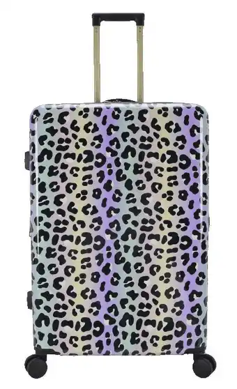 Walmart ABS 28-inch Hard Side Checked Luggage in Leopard Print, Walmart Exclusive, All Ages offer