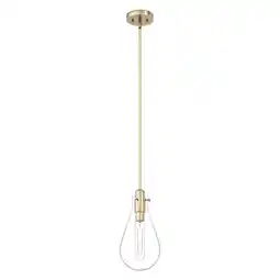 Walmart Hunter 7 inch Lundin Palm Gold 1 Light Pendant Ceiling Light Fixture offer