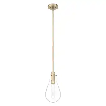 Walmart Hunter 7 inch Lundin Palm Gold 1 Light Pendant Ceiling Light Fixture offer