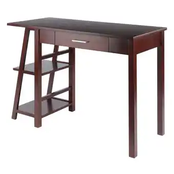 Walmart Winsome Wood Aldric Writing Desk, Walnut Finish offer