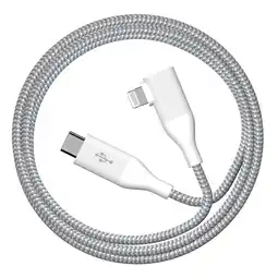 Walmart Auto Drive LXMF026 6 ft 90 USB-C to Lightning Cable Single Piece, White offer