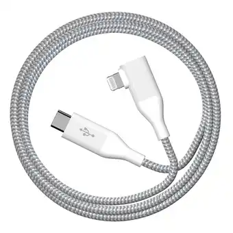 Walmart Auto Drive LXMF026 6 ft 90 USB-C to Lightning Cable Single Piece, White offer