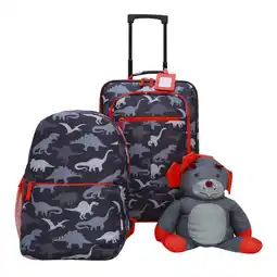 Walmart CRCKT 4 Piece Kids 18-inch Soft Side Luggage Set, Trucks (Walmart. Com Exclusive) offer