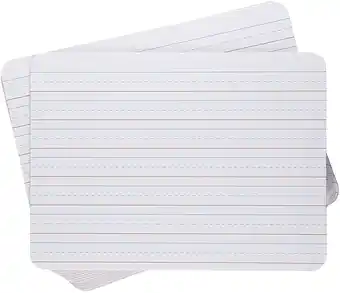 Walmart Pen + Gear MDF Dry Erase Double-Sided 9 x 12 x 0.1 Whiteboards - Lined & White, 6 Pack Set offer