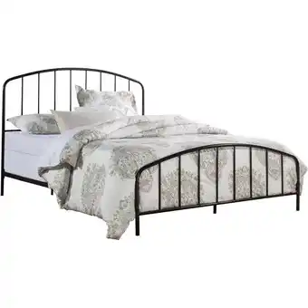 Walmart Hillsdale Furniture Tolland Arched Spindle Satin Black Metal Queen Bed offer