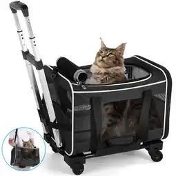 Walmart WFUN Pet Carrier with Wheels for Dogs and Cats for Travel Flight Camping Outdoor offer