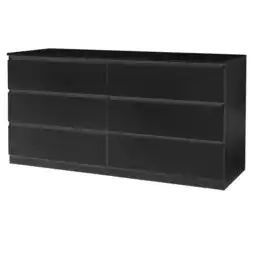 Walmart UBesGoo Modern White 6 Drawer Dresser Bedroom Black Finish offer