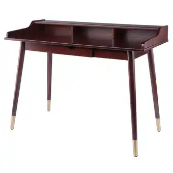 Walmart Winsome Wood Sonja Writing Desk, Walnut Finish offer