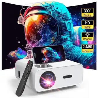 Walmart Groview 1080P 4K LED Smart Multimedia Projector,Wi-Fi and Bluetooth,100,000 Hrs Lamp Life offer