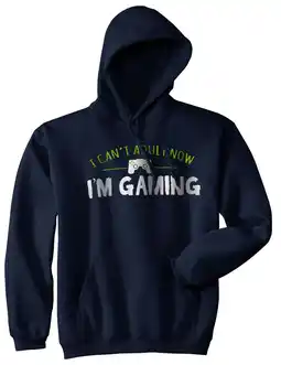 Walmart I Cant Adult Im Gaming Funny Video Game Sweater Nerdy Novelty Cool Gamer Hoodie offer