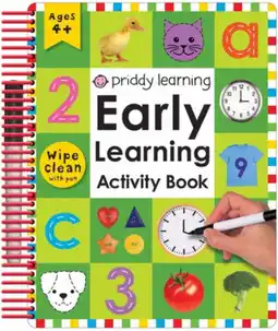 Walmart Roger Priddy: Wipe Clean: Early Learning Activity Book (Spiral-Bound) offer