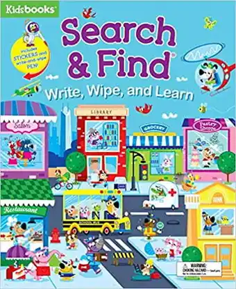 Walmart KIDSBOOKS: Search & Find Write, Wipe, and Learn (Spiral-Bound) offer