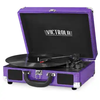 Walmart Victrola Journey Bluetooth Suitcase Record Player with 3-speed Turntable offer