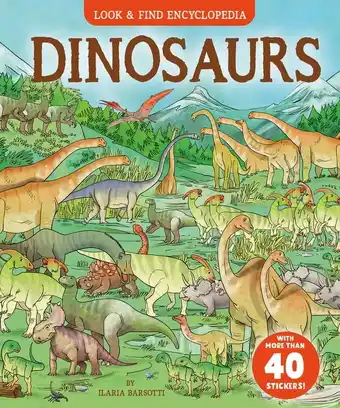 Walmart Look & Find Dinosaurs: With More Than 40 Stickers!, (Hardcover) offer