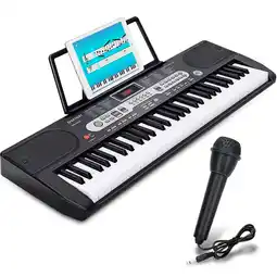 Walmart SUGIFT 61 Key Portable Electric Piano Keyboard with Microphone offer