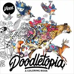 Walmart VEXX: Doodletopia: A Coloring Book, 96 pages (Paperback) offer