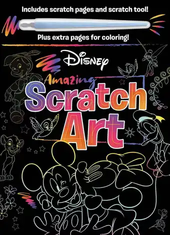 Walmart Disney Amazing Scratch Art Book (Paperback) with Scratching Tool offer