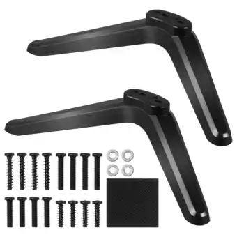 Walmart ONAPARTER 2 Pcs Tv Base Bracket Stand For With Screws Brackets Television Mount Holder Black offer