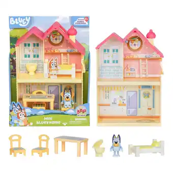 Walmart Bluey Mini Home Playset, Includes Bluey Figure With 5 Play Pieces , Toddler Toy offer