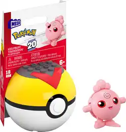 Walmart MEGA Pokémon Igglybuff Building Toy Kit, Poseable Action Figure (18 Pieces) for Kids offer