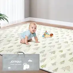 Walmart Joypony Extra Large 79x71 Inch Foldable Baby Play Mat , Waterproof & Anti-Slip with Travel Bag offer