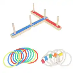 Walmart Wooden Ring Toss Game Throwing Rings Toy Baby Toys Funny Games for Kids Round Child offer