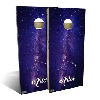 Walmart Skip's Garage Aries Outdoor Cornhole Board Set Include Case + Hole Lights All-Weather 2x4 offer