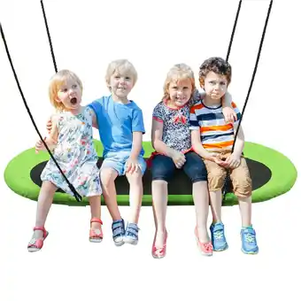 Walmart Infans 60 Saucer Tree Swing Surf Outdoor Adjustable Kids Giant Oval Platform Green offer