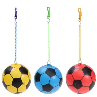 Walmart 3 Pcs Air Filled Balls Football Inflatable Blow up Soccer Bouncy Balls for Kids Child offer