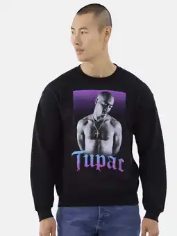 Walmart Tupac Men's & Big Men's Shadow Cross Graphic Pullover Sweatshirt with Long Sleeves, Sizes S-3XL offer