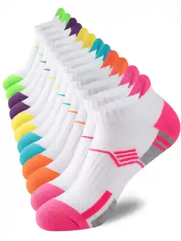 Walmart COOPLUS Womens Ankle Socks Performance Low Cut Athletic Socks 6 Pairs offer