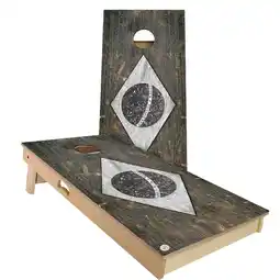 Walmart Skip's Garage Brazil Flag Rustic Outdoor Cornhole Board Set NO Accessories All-Weather 2x4 offer